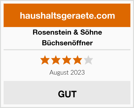 Rosenstein & Söhne Büchsenöffner Test