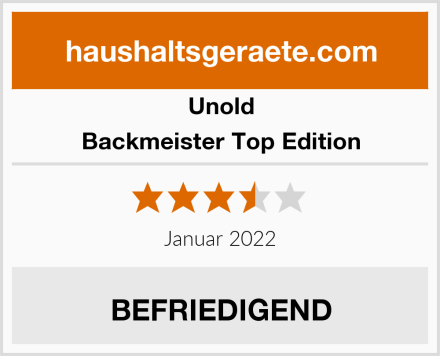 Unold Backmeister Top Edition Test