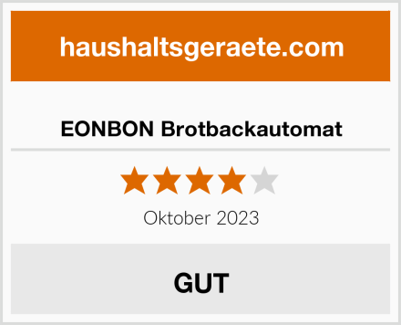  EONBON Brotbackautomat Test