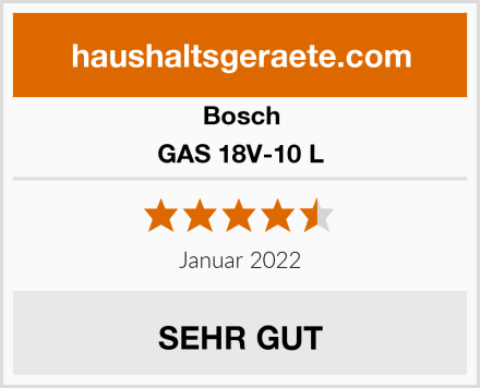 Bosch GAS 18V-10 L Test