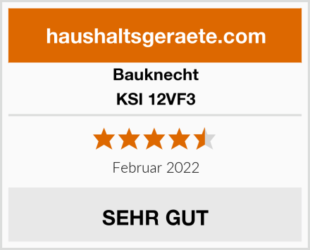 Bauknecht KSI 12VF3 Test