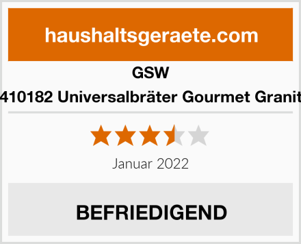 GSW 410182 Universalbräter Gourmet Granit Test