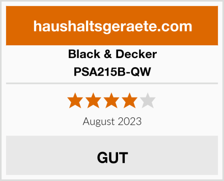 Black & Decker PSA215B-QW Test