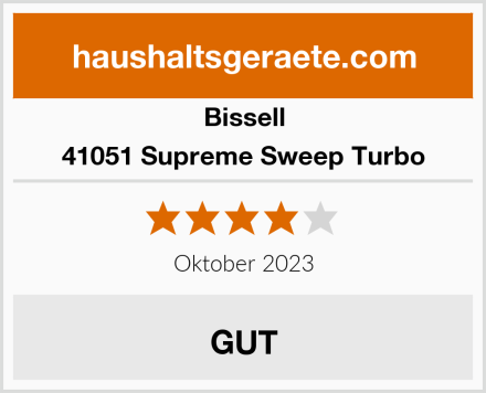 Bissell 41051 Supreme Sweep Turbo Test
