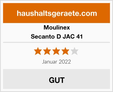 Moulinex Secanto D JAC 41 Test