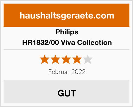 Philips HR1832/00 Viva Collection Test