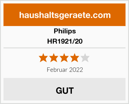 Philips HR1921/20 Test