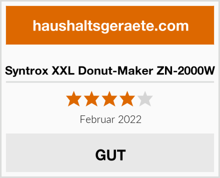 Syntrox XXL Donut-Maker ZN-2000W Test