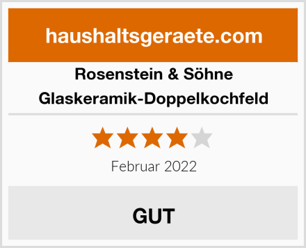 Rosenstein & Söhne Glaskeramik-Doppelkochfeld Test