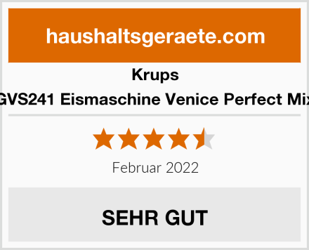 Krups GVS241 Eismaschine Venice Perfect Mix Test