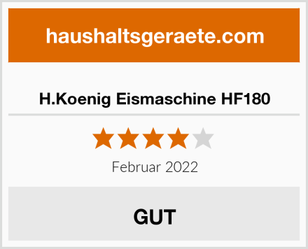  H.Koenig Eismaschine HF180 Test