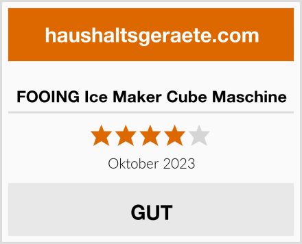  FOOING Ice Maker Cube Maschine Test