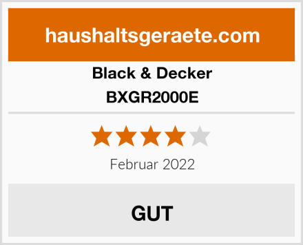Black & Decker BXGR2000E Test