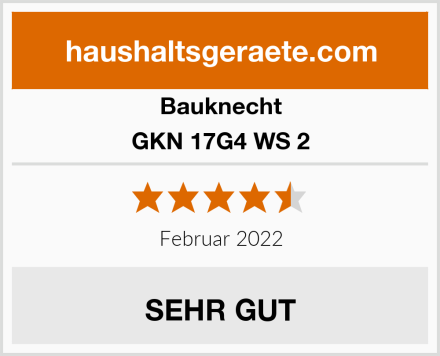 Bauknecht GKN 17G4 WS 2 Test