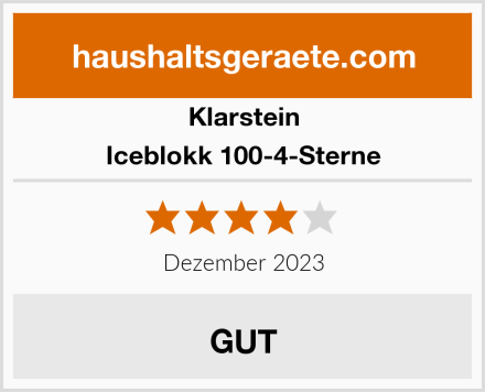 Klarstein Iceblokk 100-4-Sterne Test