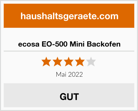  ecosa EO-500 Mini Backofen Test