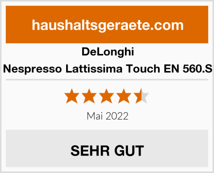 DeLonghi Nespresso Lattissima Touch EN 560.S Test