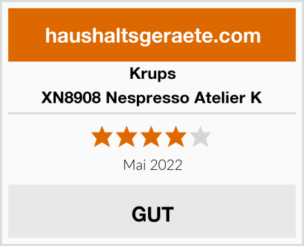 Krups XN8908 Nespresso Atelier K Test