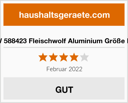  GSW 588423 Fleischwolf Aluminium Größe Nr. 8 Test