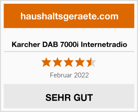  Karcher DAB 7000i Internetradio Test