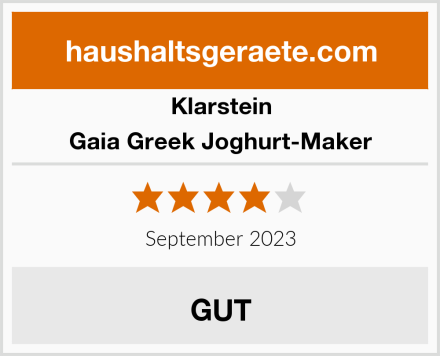 Klarstein Gaia Greek Joghurt-Maker Test