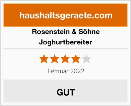 Rosenstein & Söhne Joghurtbereiter Test