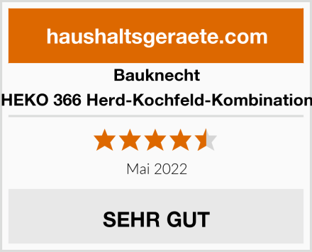 Bauknecht HEKO 366 Herd-Kochfeld-Kombination Test