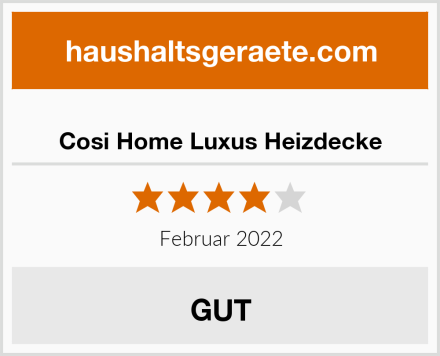  Cosi Home Luxus Heizdecke Test