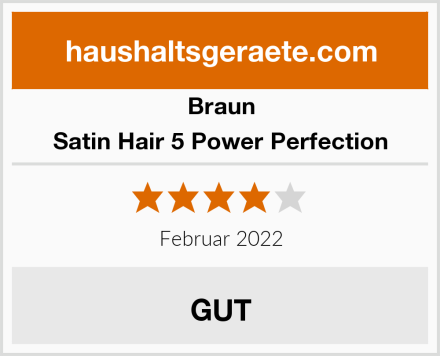 Braun Satin Hair 5 Power Perfection Test
