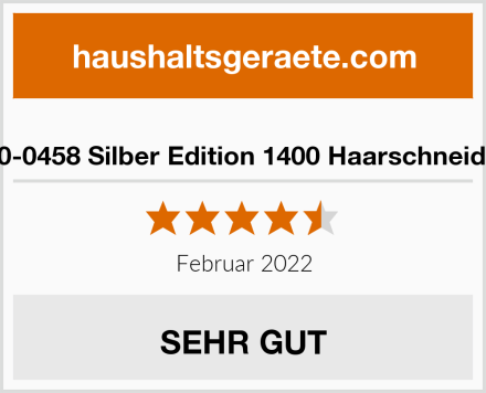  Moser 1400-0458 Silber Edition 1400 Haarschneidemaschine Test