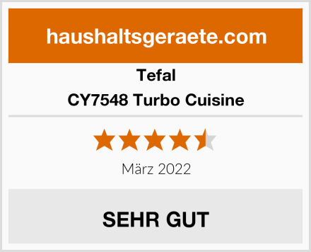 Tefal CY7548 Turbo Cuisine Test