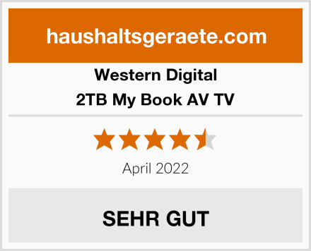 Western Digital 2TB My Book AV TV Test