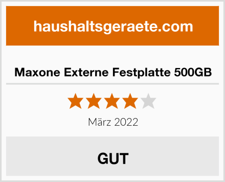  Maxone Externe Festplatte 500GB Test