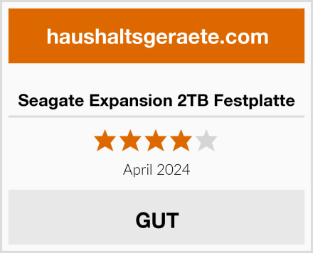  Seagate Expansion 2TB Festplatte Test