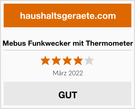  Mebus Funkwecker mit Thermometer Test