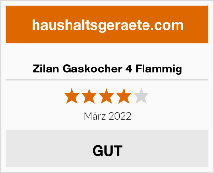  Zilan Gaskocher 4 Flammig Test