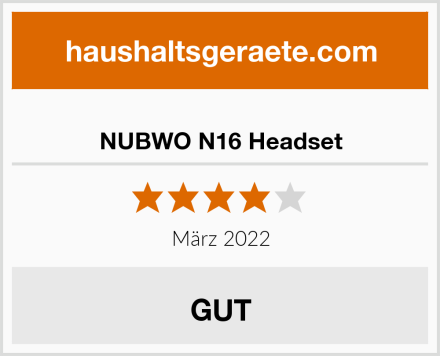  NUBWO N16 Headset Test