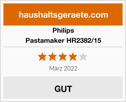 Philips Pastamaker HR2382/15 Test
