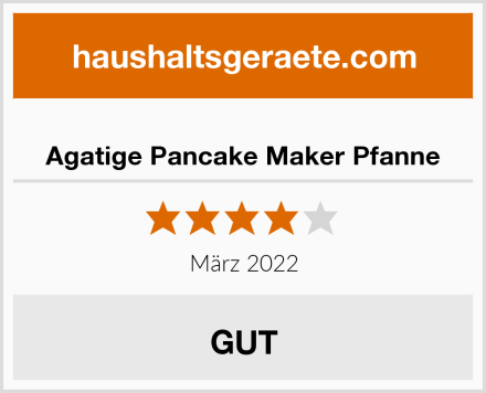  Agatige Pancake Maker Pfanne Test