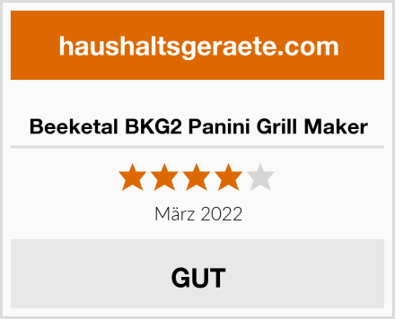  Beeketal BKG2 Panini Grill Maker Test