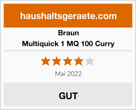 Braun Multiquick 1 MQ 100 Curry Test