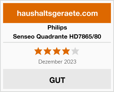 Philips Senseo Quadrante HD7865/80 Test