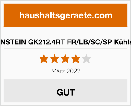  WOLKENSTEIN GK212.4RT FR/LB/SC/SP Kühlschrank Test