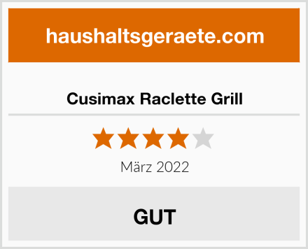  Cusimax Raclette Grill Test