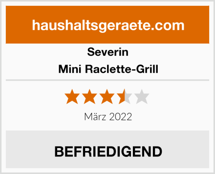 Severin Mini Raclette-Grill Test