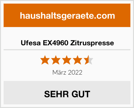  Ufesa EX4960 Zitruspresse Test