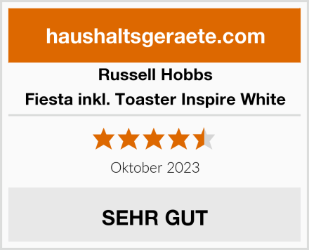Russell Hobbs Fiesta inkl. Toaster Inspire White Test