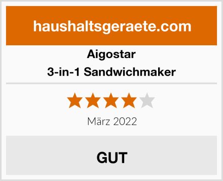 Aigostar 3-in-1 Sandwichmaker Test