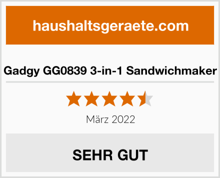  Gadgy GG0839 3-in-1 Sandwichmaker Test