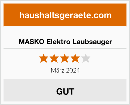  MASKO Elektro Laubsauger Test